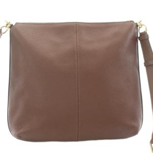 COACH ショルダーバッグ レザー ロゴ チャーム 茶 ブラウン F34823 /KU