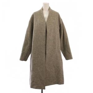 ノーカラーコート ロング ウール 3 グレー 04CW06032 /BM