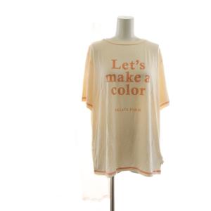 22SS セットアップ ビタミンカラーワンポイントTシャツ＆パンツ ルームウェア 半袖 ウエストゴム F