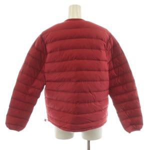 DANTON クルーネック インナーダウンジャケット ロゴ ナイロン M 赤 レッド DT-A0001 /AN43
