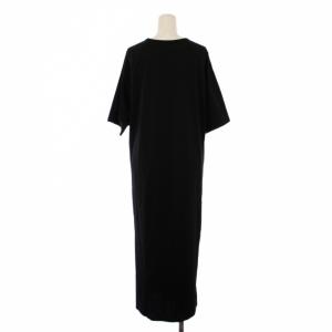 ADORE 22SS ワンピース ロング丈 半袖 クルーネック 38 黒 531-2160353 /BM