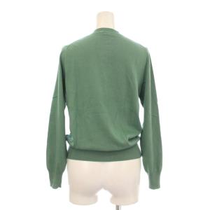 IENA アンサンブル ニット カーディガン 丸首 金ボタン リブ 緑 グリーン クルーネック 丸首 19-080-900-4020-1-0