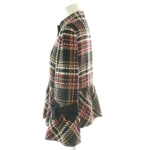 M'S GRACY ツイードジャケット 40 ブラック レッド ベージュ NF-114605