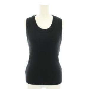 25SS 18Gリブニットタンク タンクトップ タグ付き F 黒 ブラック 25080200548020