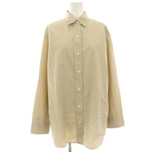 washer シャツ ブラウス 長袖 ビッグシルエット ベージュ 20050500705010 /HN