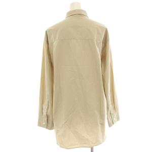 Deuxieme Classe washer シャツ ブラウス 長袖 ビッグシルエット ベージュ 20050500705010 /HN