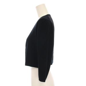 YOKO CHAN YOKOCHAN カーディガン ボレロ ニット ショート丈 七分袖 36 黒 ブラック YCN-418-050 /YM