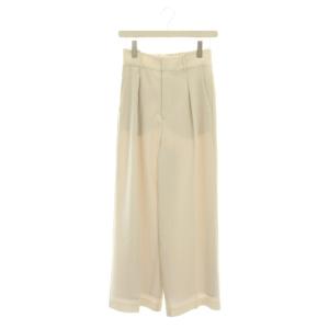 24SS ツイルタックストレートパンツ ワイドパンツ 0 白 ホワイト FWFP241071 /RR