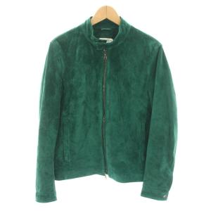 22AW JURI シングルライダースジャケット 48 グリーン GIAPPONE-125