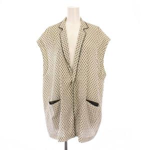 25SS コモンプリント シャツベスト 前開き 総柄 F アイボリー 25011440002010 /BB