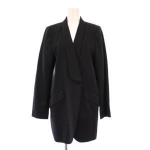 Tuxedo Jacket タキシードジャケット アウター シングル 総裏地 ウール 38 黒 ブラック