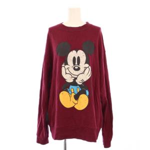 23AW MICKEY SWEAT ミッキースウェット トレーナー 長袖 クルーネック ストレッチ プリント