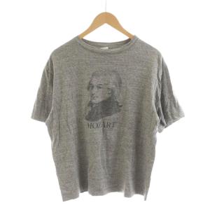 モーツァルト MOZART TEE プリントTシャツ カットソー 半袖 F グレー プリント 22MMSCU04