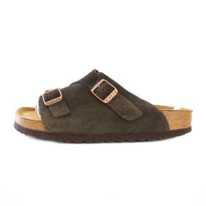 BIRKENSTOCK Zurich チューリッヒ サンダル フラット スエード ベルト 24cm チャコールグレー /BB