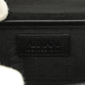 ARMANI COLLEZIONI ショルダーバッグ チェーン ロゴ 切替 黒 ブラック /AN26