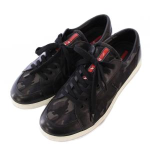 PRADA SPORT スニーカー カモフラ 6 ブラック グレー 4E2939