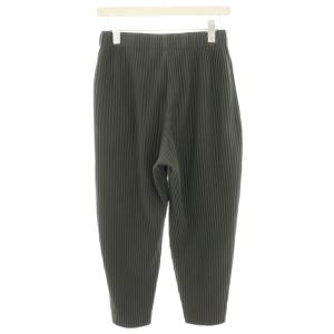 HOMME PLISSE ISSEY MIYAKE プリーツパンツ 1 カーキ HP33-JF104