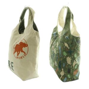 HUNTING WORLD トートバッグ リバーシブル 白 ホワイト 緑 グリーン /SS OS