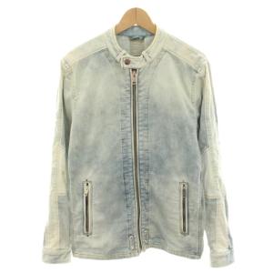 ジャンブラ JAMBRA デニムジャケット ジージャン Gジャン ライダース アウター ダメージ加工 M