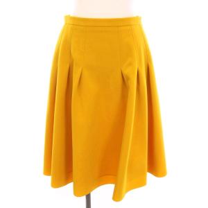 Skirt Lorraine スカート ローレイン フレア ひざ丈 38 黄色 マスタード 40577