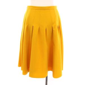 FOXEY NEW YORK Skirt Lorraine スカート ローレイン フレア ひざ丈 38 黄色 マスタード 40577