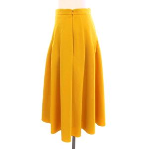 FOXEY NEW YORK Skirt Lorraine スカート ローレイン フレア ひざ丈 38 黄色 マスタード 40577