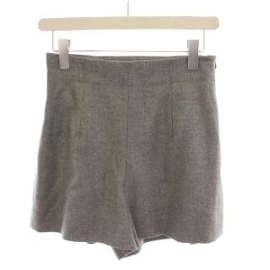 フラノショート パンツ ウール 38 グレー 30173