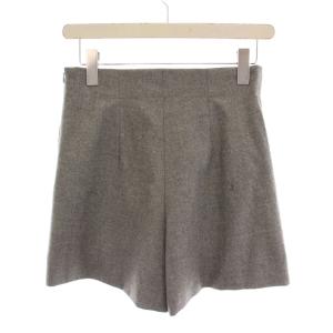 FOXEY フラノショート パンツ ウール 38 グレー 30173