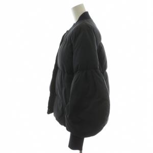 MUVEIL ボリュームスリーブマットダウンジャケット 36 ネイビー MA73FJK004