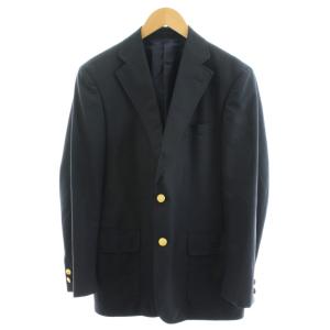 PEPPINメリノウール テーラードジャケット シングル 紺ブレ 金ボタン C92-W80-T170 A5