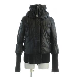 ジャケット ダウン 立襟 リブ 40 黒 ブラック 351-01-49202 /AP