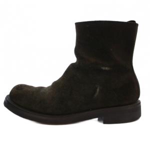 casper ショートブーツ スエード 7h ブラック