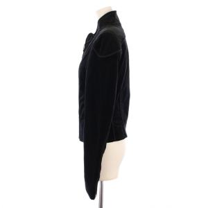 GUCCI ジャケット ジップアップ スタンドカラー スエード 38 黒 /BM