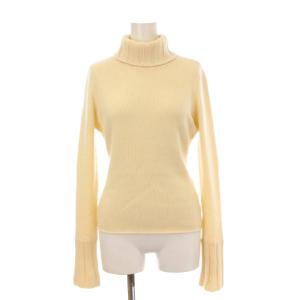 ニット プルオーバー カシミヤ タートルネック 40 ホワイト 19749-AATAY08-4