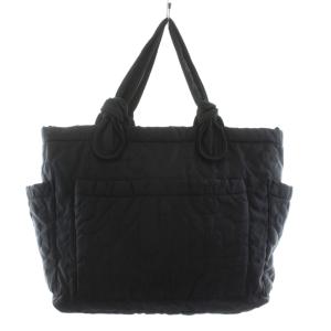 MARC by MARC JACOBS トートバッグ キルティング ナイロン 裏地ロゴ 黒 ブラック /KU