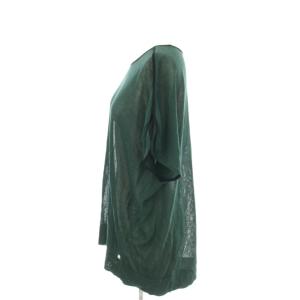 MOGA ニット 薄手 シアー 半袖 2 緑 グリーン B0213BKW331 /AP