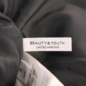 BEAUTY&YOUTH UNITED ARROWS アートフラワープリントマキシスカート ロング S 黒 赤 1624-139-3567-3330 /BM