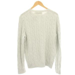 POLO RALPH LAUREN ニット カットソー ケーブル編み 長袖 スモールポニー S グレー 0200011413 /HN