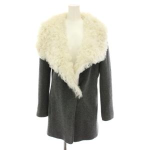 アメージングトロイダ AMAZING TROYDA ファーコート アウター ミドル ラムファー カシミヤ混