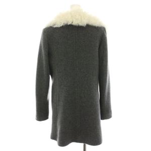 Theory アメージングトロイダ AMAZING TROYDA ファーコート アウター ミドル ラムファー カシミヤ混