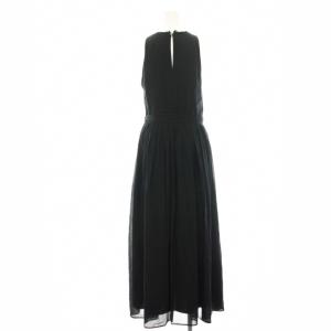 Whim Gazette WhimGazette ワンピース ノースリーブ マキシ ロング カットオフ リボン F 黒 ブラック WG18E0091600100