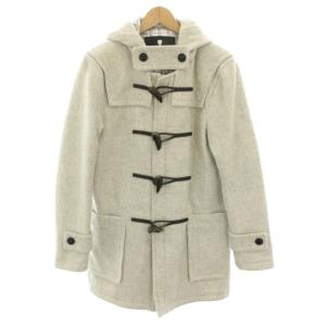 ダッフルコート アウター ミドル フード タグ付き L ライトグレー 51F23-222-02 /YT