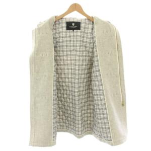 BLACK LABEL CRESTBRIDGE ダッフルコート アウター ミドル フード タグ付き L ライトグレー 51F23-222-02 /YT