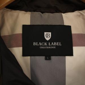 BLACK LABEL CRESTBRIDGE ダウンジャケット チェック柄 ナイロン L 51F12-412-58