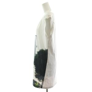MM6 Maison Margiela カットソー ノースリーブ ロゴ S ベージュ 白 ホワイト 紺 ネイビー S32GC0306 /AN2