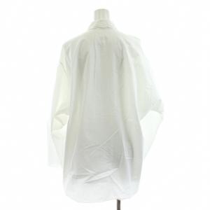 MM6 Maison Margiela シャツ ブラウス 長袖 ロゴ プリント 44 白 ホワイト S52DL0016 S40469 /KU