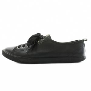 PRADA SPORT スニーカー シューズ レースアップ レザー 38 黒 ブラック 5811 /AN18