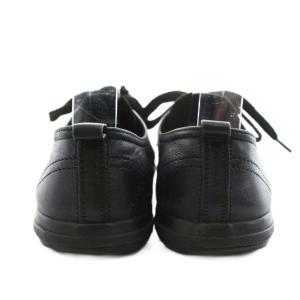 PRADA SPORT スニーカー シューズ レースアップ レザー 38 黒 ブラック 5811 /AN18