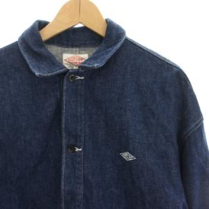 DANTON 11oz DENIM ショート丈デニムジャケット ブルゾン 42 インディゴ JD-8117 /HN