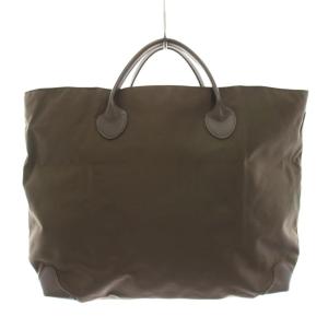 ハンドバッグ トートバッグ ナイロン レザー 茶 ブラウン 972ND /YT